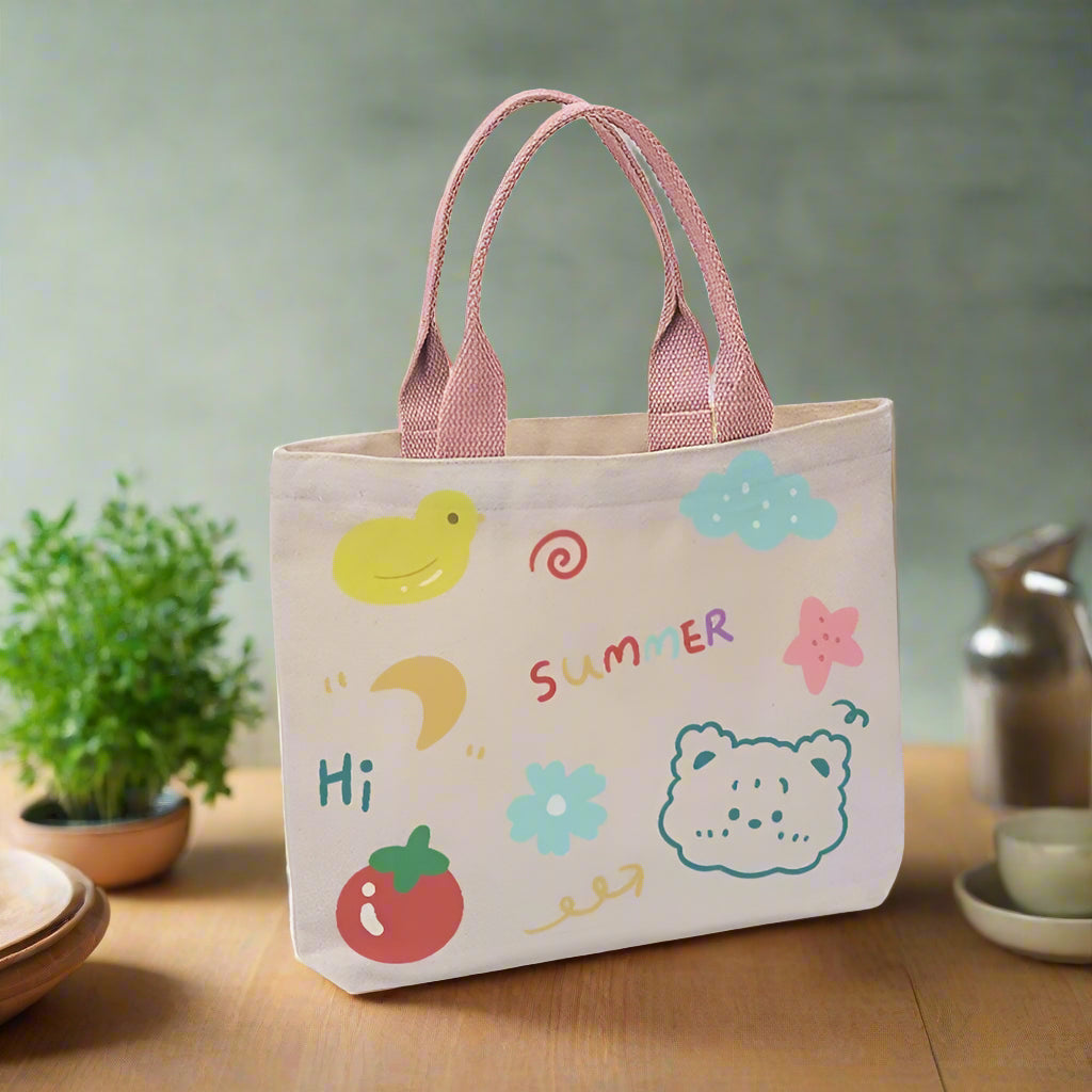 Cloud bear canvas bag