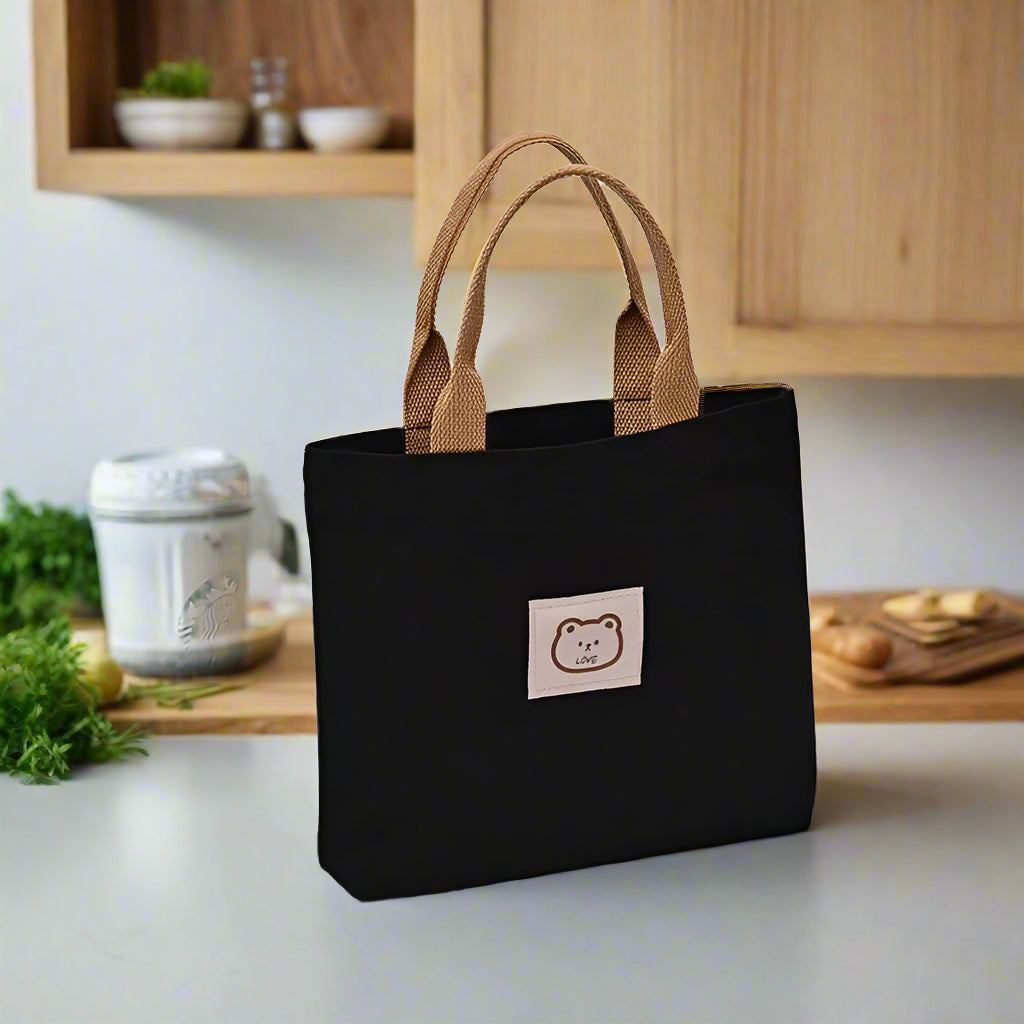 Bear canvas bag